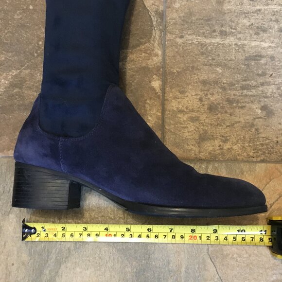 Bos. & Co. Navy Blue Witchy Rally Waterproof Pointy Toe Knee-High Boot - Picture 11 of 16